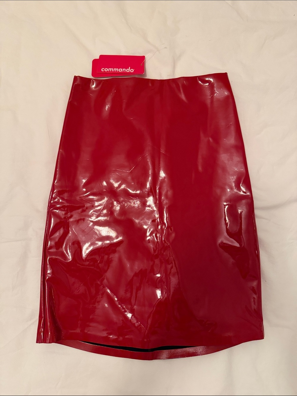 Commando Red Patent Pencil Skirt XS NWT